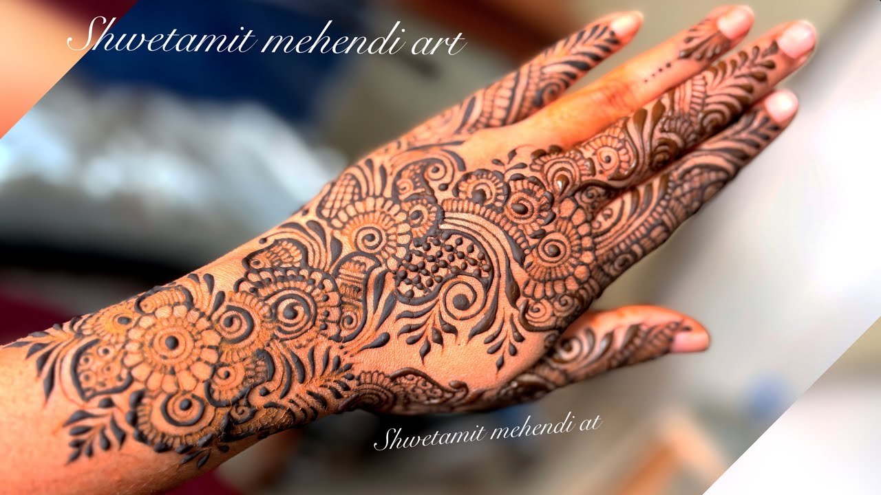 Back hand stylish mehendi design 2026,Shwetamit mehendi art 