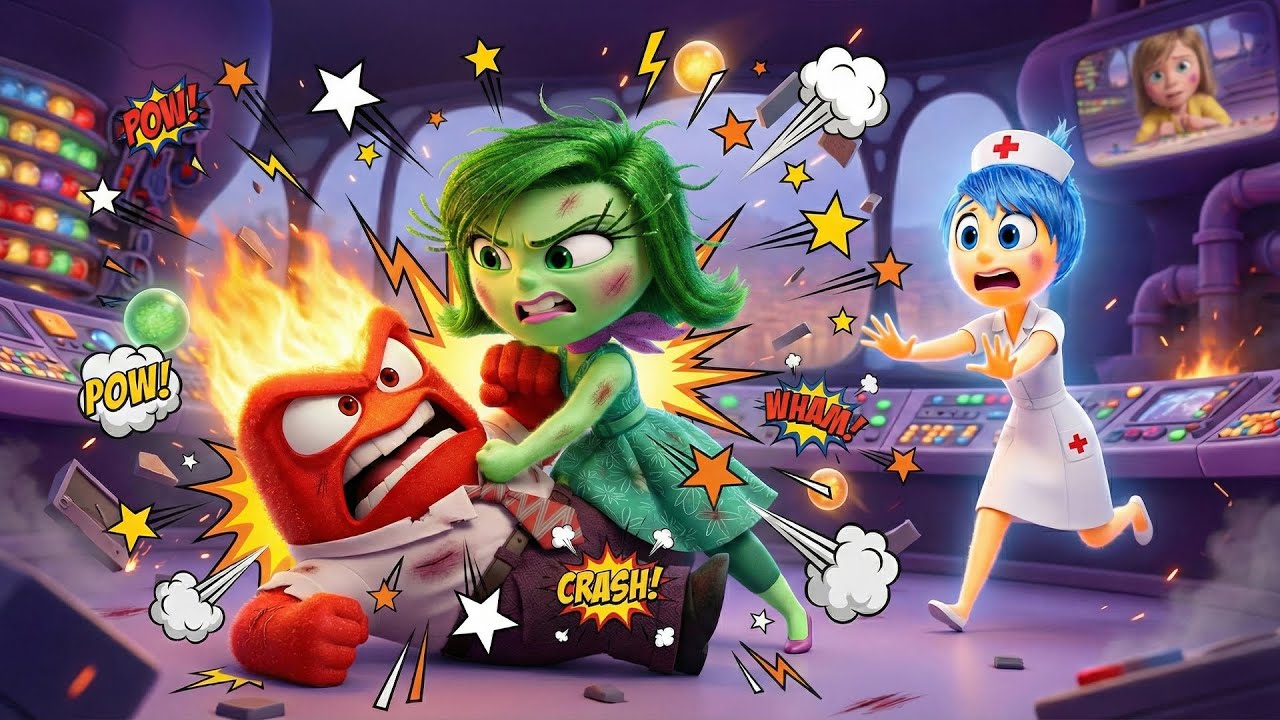 Emotion Control Room: What Happens When Anger Loses Control Inside the Mind?⚡| Inside Out Animation