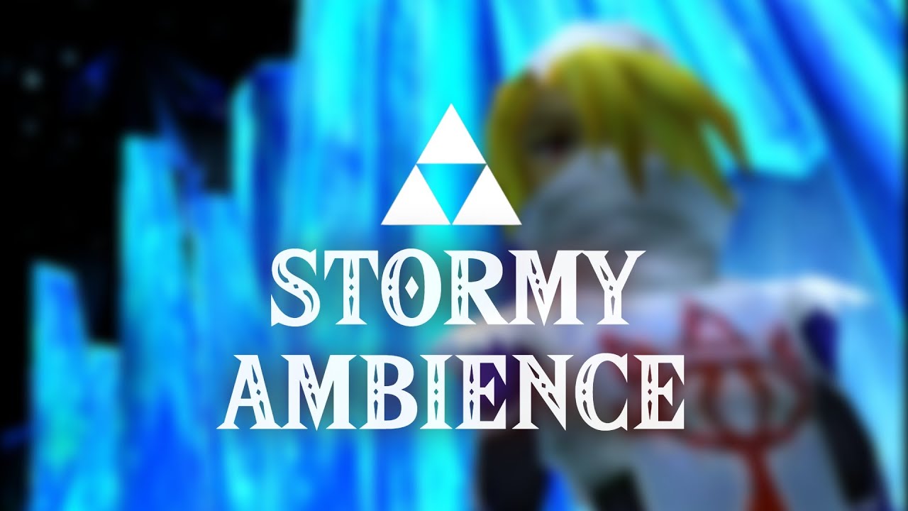 Sheik's Theme | Ocarina Of Time | Stormy Ambience [1 Hour]