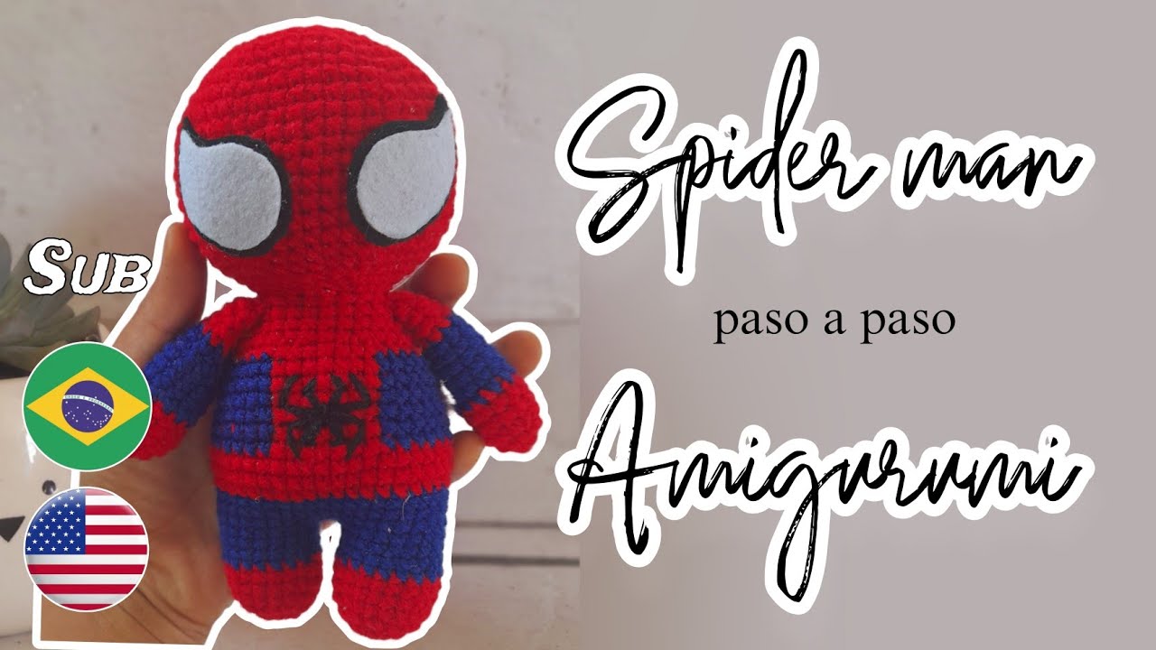 Человек-Паук 🕷 Амигуруми -Шаг за шагом- для начинающих