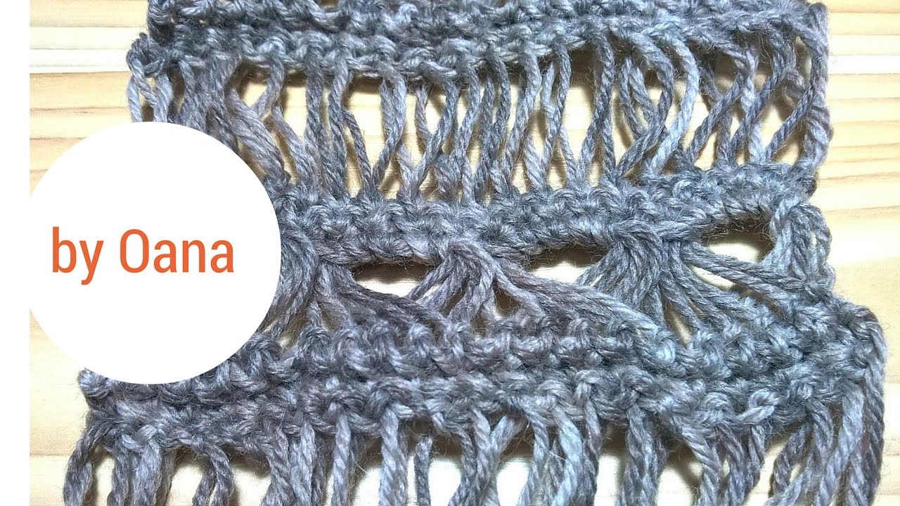 Crochet broomstitck lace  without broomstick