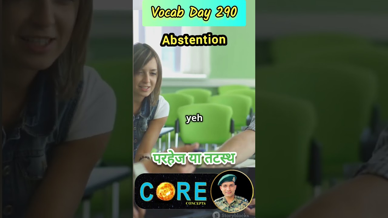 #vocabulary day 290/365 #abstention #abstain #learnenglishvocabulary #learndaily