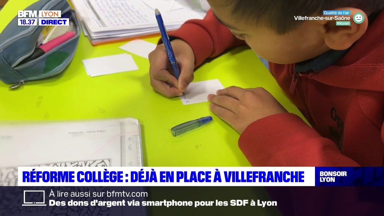 R&eacute;forme coll&egrave;ge : des dispositifs de soutien ont d&eacute;j&agrave; &eacute;t&eacute; mis en place &agrave; Villefranche