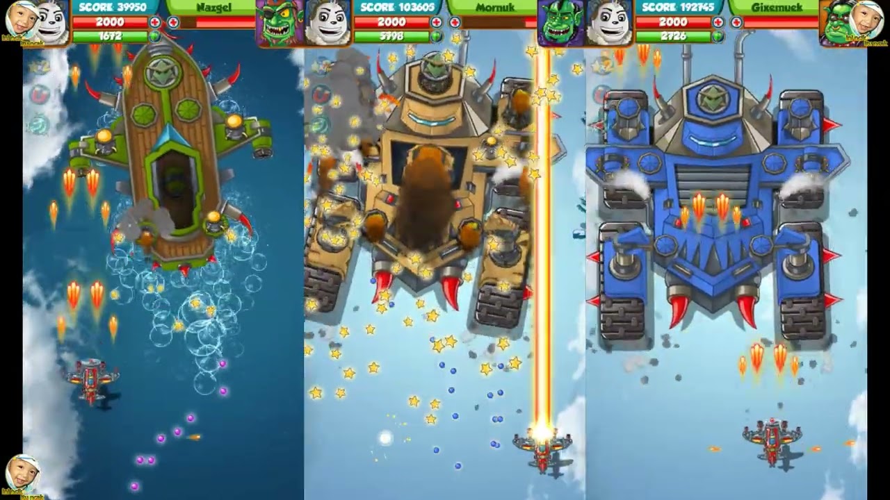 Panda Commander: Air Combat gameplay. Game pesawat offline seru.
