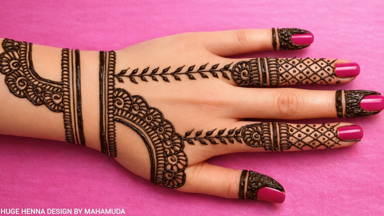 Very Easy Mehndi Design For Back Hand 🌿 Beautiful Mehndi Design 🌿 Latest Viral Mehndi Design 🌿