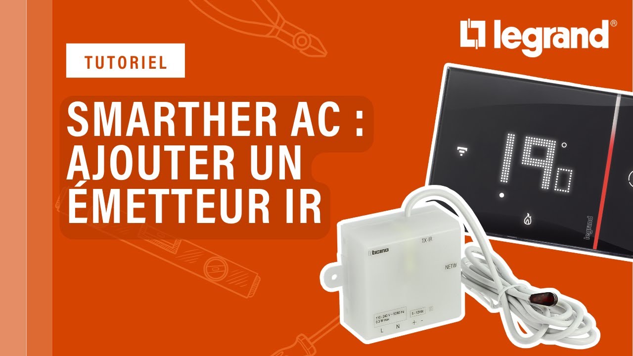 Comment ajouter un émetteur IR à un thermostat connecté Smarther AC ?