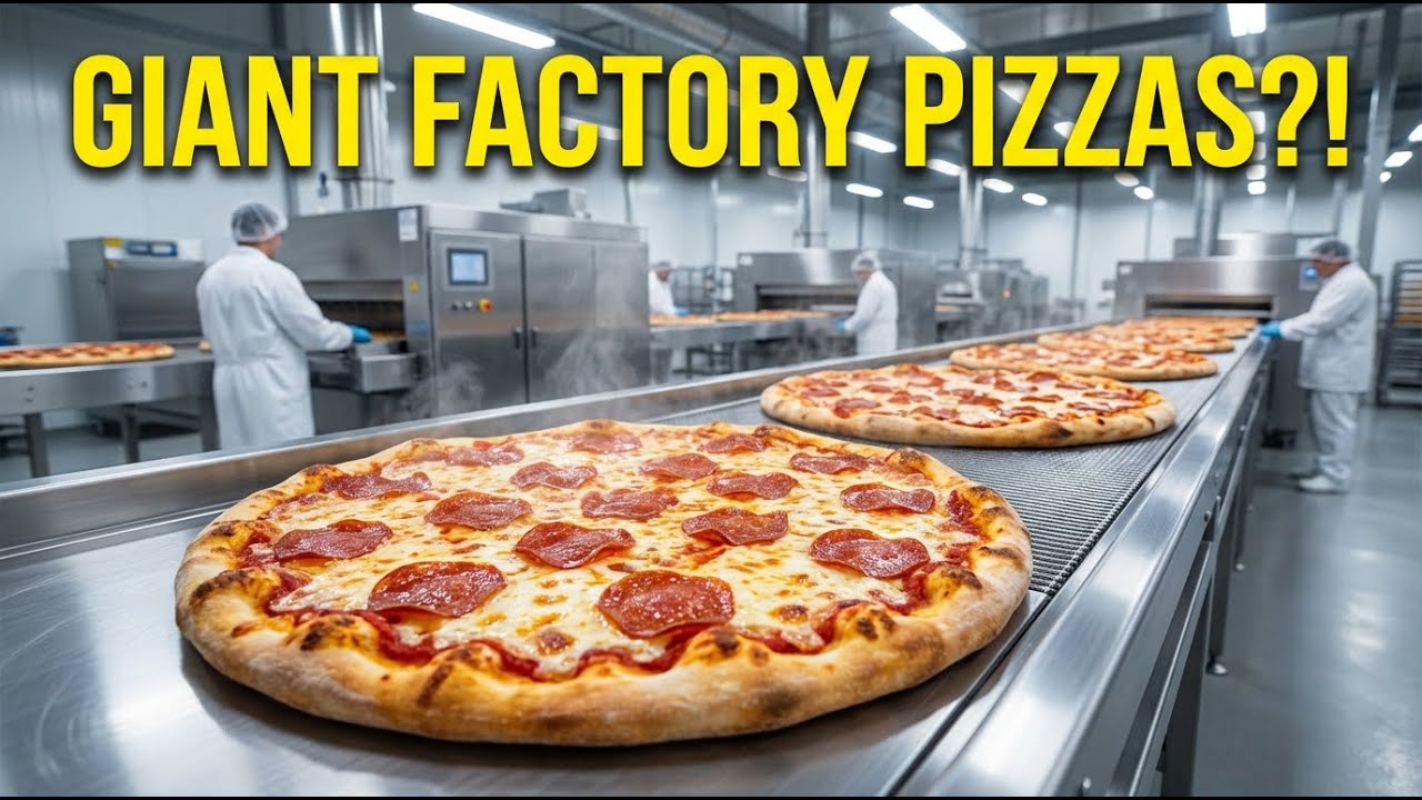 How Pizzas Are Made in Factory (Mass Production Process)