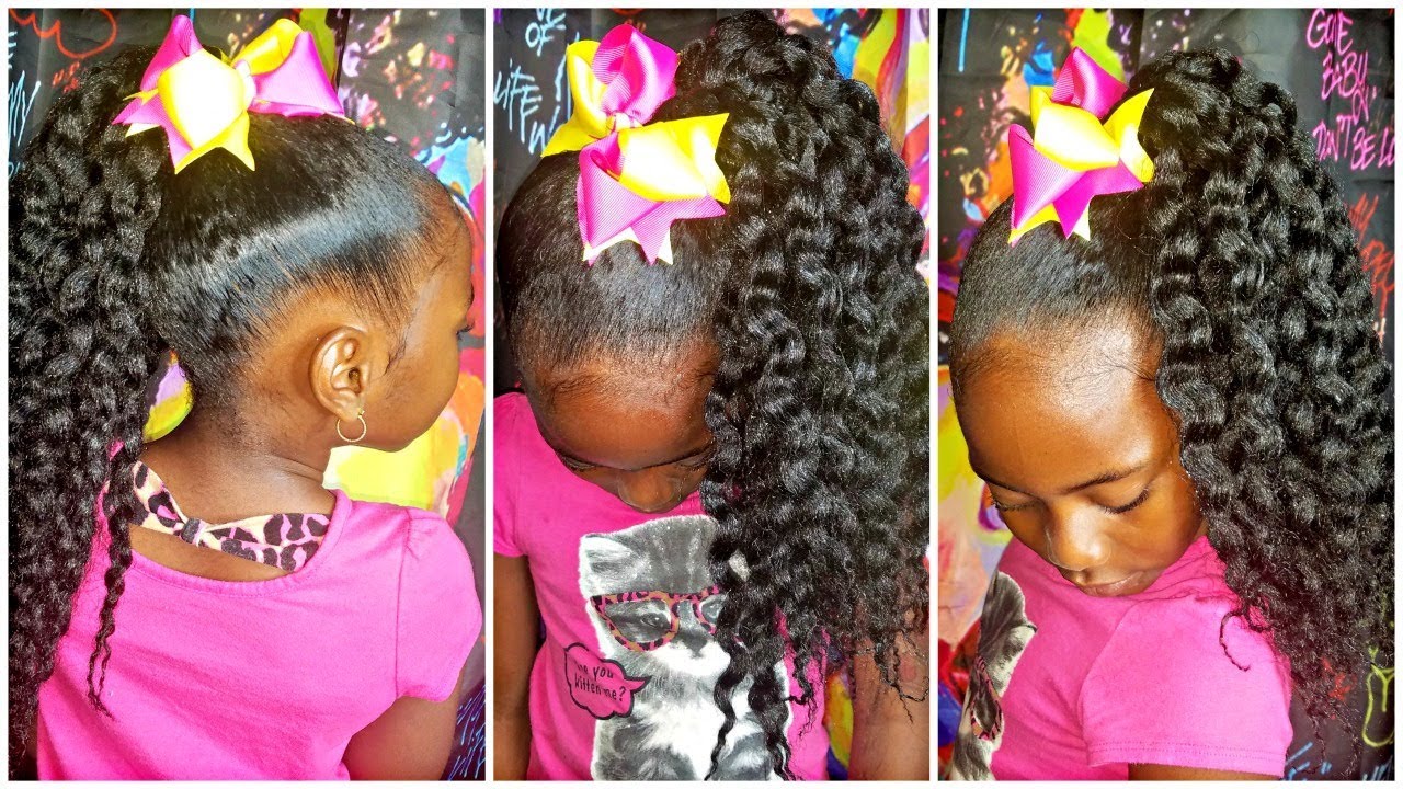 Crochet Slick Ponytail | Children's Natural Hair
