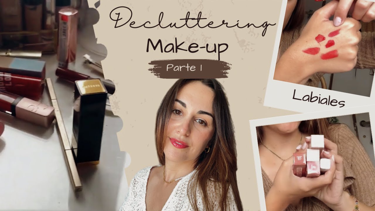 Decluttering Make-Up parte 1 me deshago del 50% de mis labiales 💄💋
