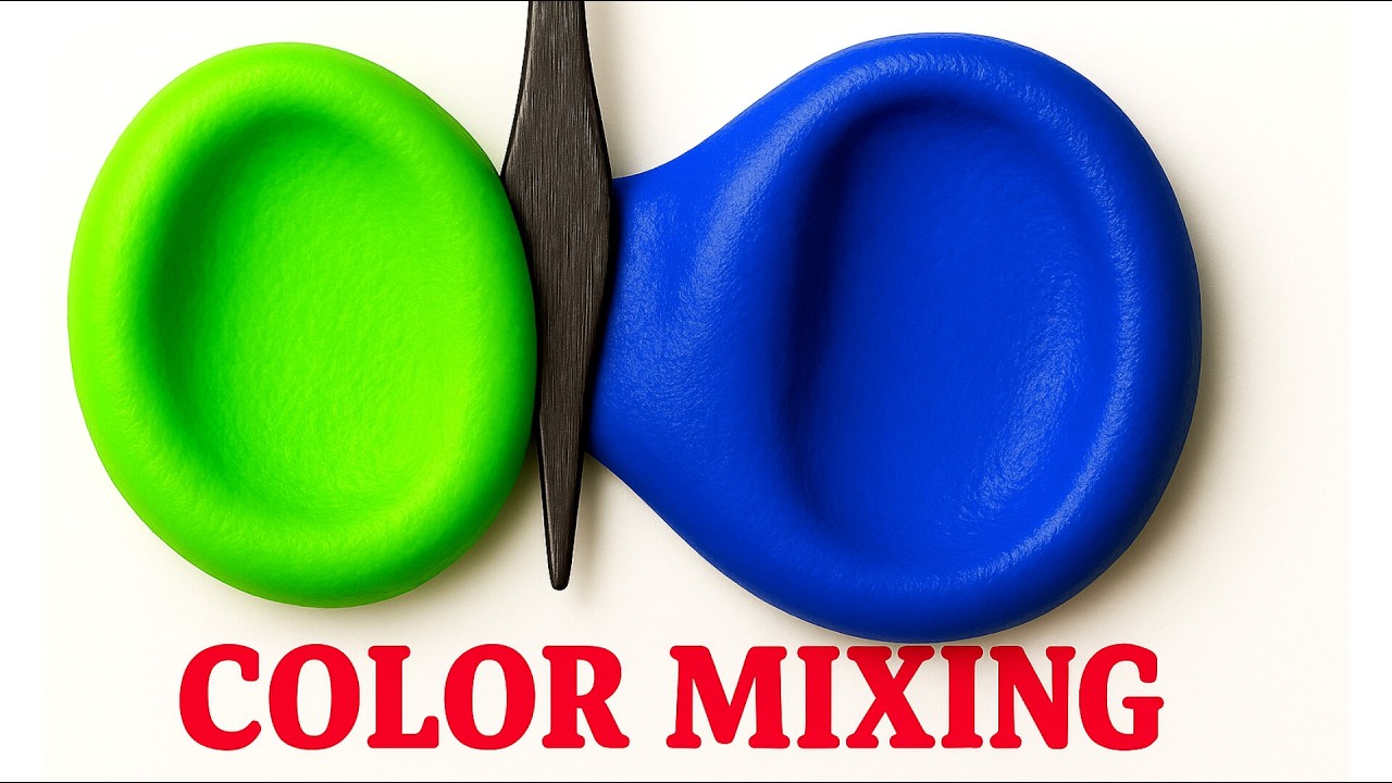 Guess the Final Color🎨Satisfying Pigment Mixing|Dough+Powder+Glitter| Colormixing|ASMR|Art|relaxing