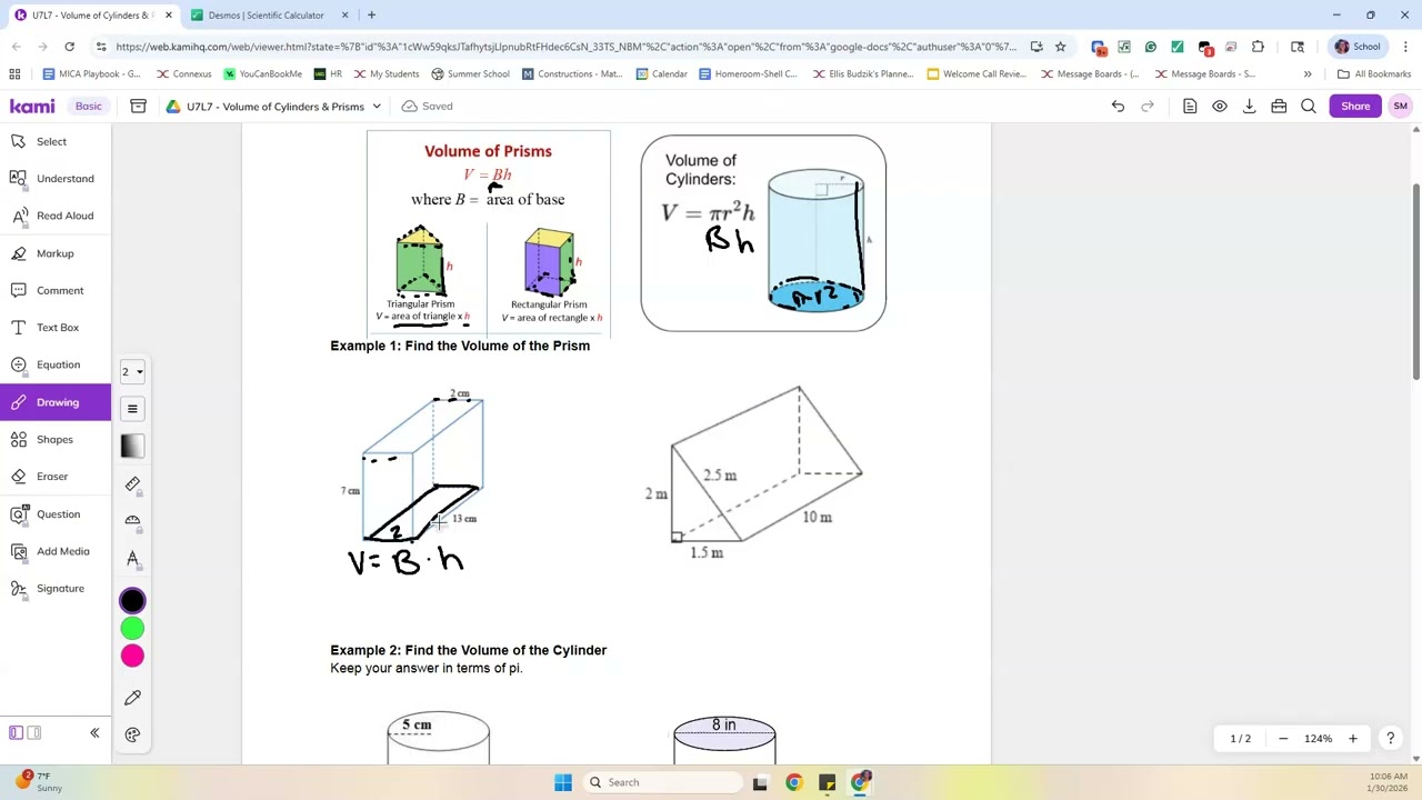 U7L7B   Example 1   Volume of prisms