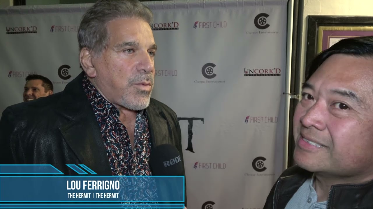 Интервью Лу Ферриньо на красной дорожке премьеры фильма «Отшельник»