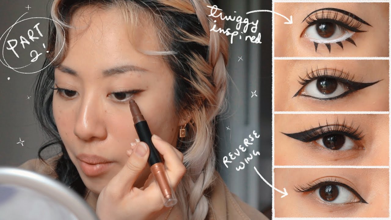 trying 5 different eyeliner styles for hooded eyes | part 2