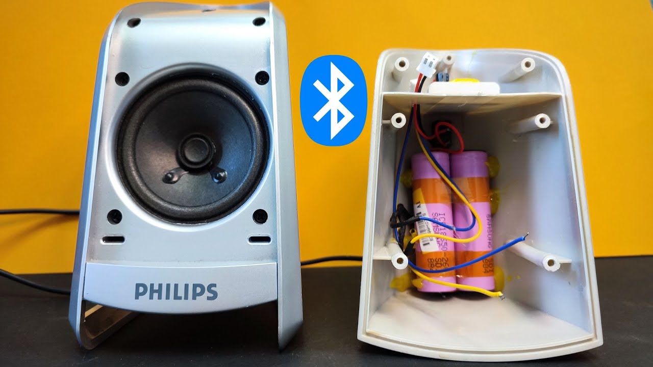 DIY Bluetooth Speakers from old desktop speakers