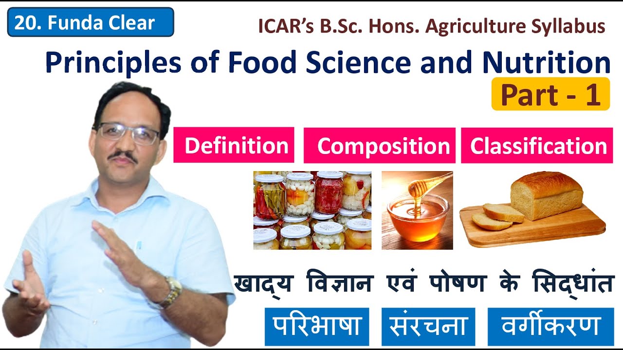 Principles of Food Science Nutrition | Malnutrition | Nutrient Dense Foods | Healthy Diet |SK Sharma