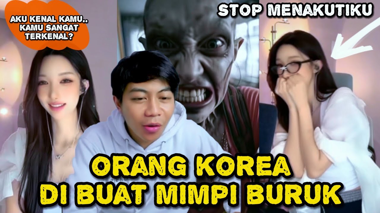 PANIK‼️PRANK MENAKUTKAN KE ORANG KOREA