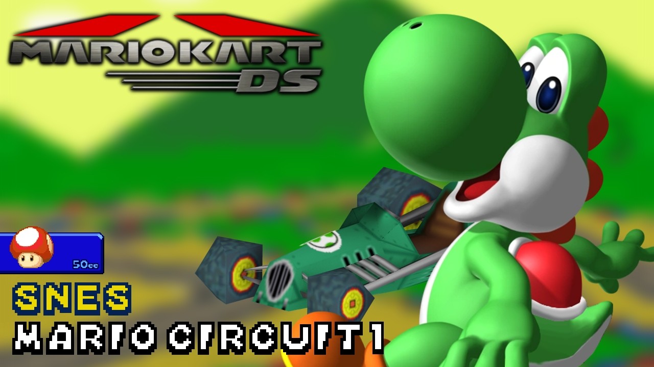 Mario Kart DS - 50cc - Yoshi - Cucumber - SNES Mario Circuit 1 | Ep. 3825