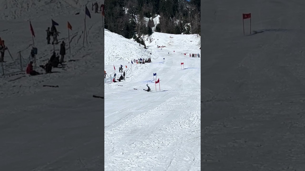 Skiing at  Solang valley winter game. #skiing #ski #snow #winter #mountains #winterwonderland