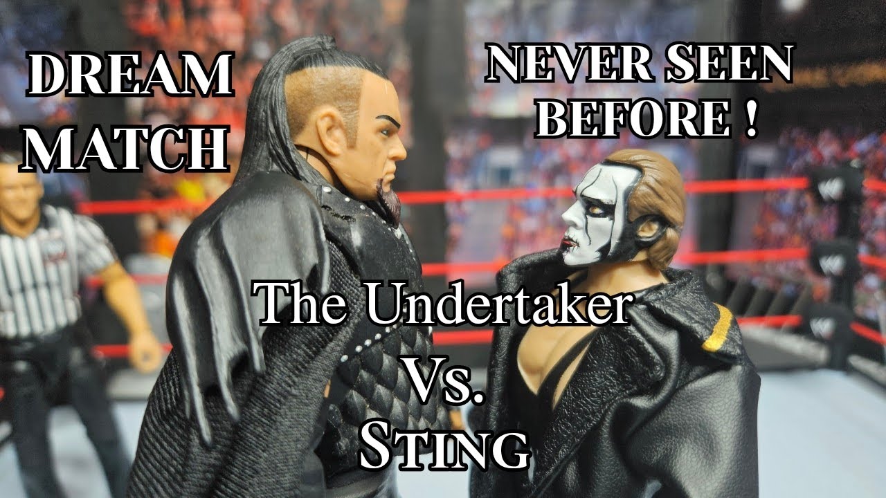 DREAM MATCH, never seen before! STING Vs. The Undertaker #wwe #actionfigures #wrestling