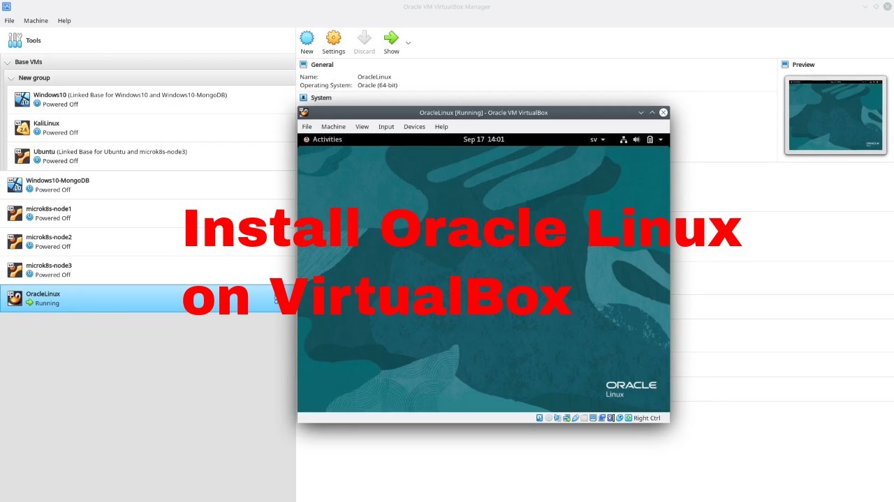 How to install Oracle Linux 8 on VirtualBox