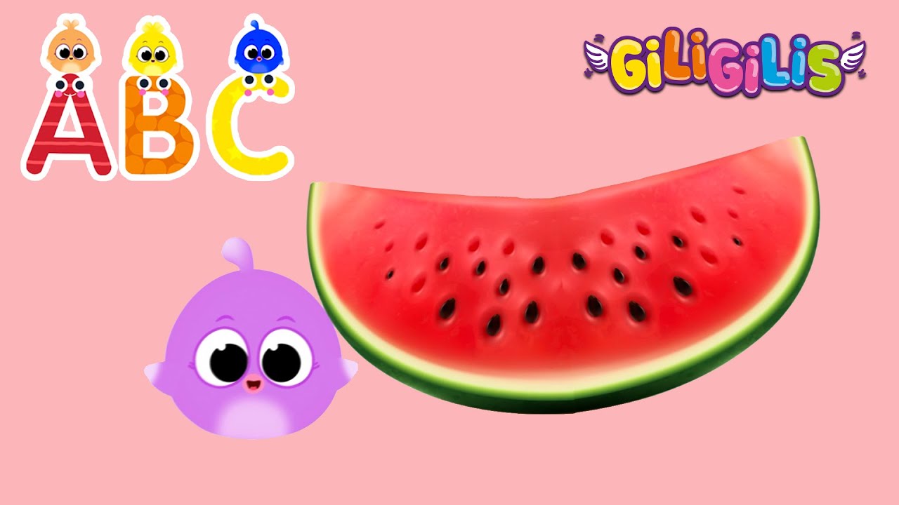 Fun Watermelon Songs with Giligilis | Learn ABC Alphabet and Fruits with Engaging Music