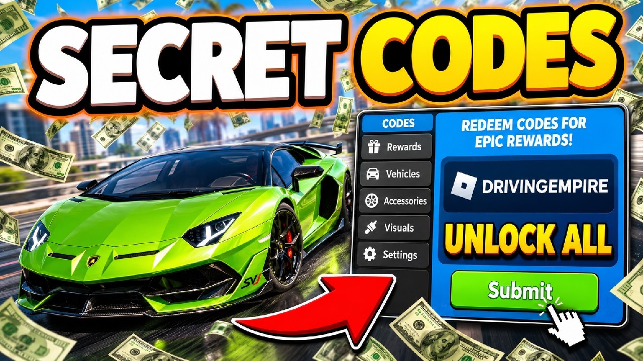 СЕКРЕТНЫЕ КОДЫ ДЛЯ DRIVING EMPIRE 2026 💰 КАК ПОЛУЧИТЬ БЕСПЛАТНЫЕ ДЕНЬГИ В DRIVING EMPIRE ROBLOX *...