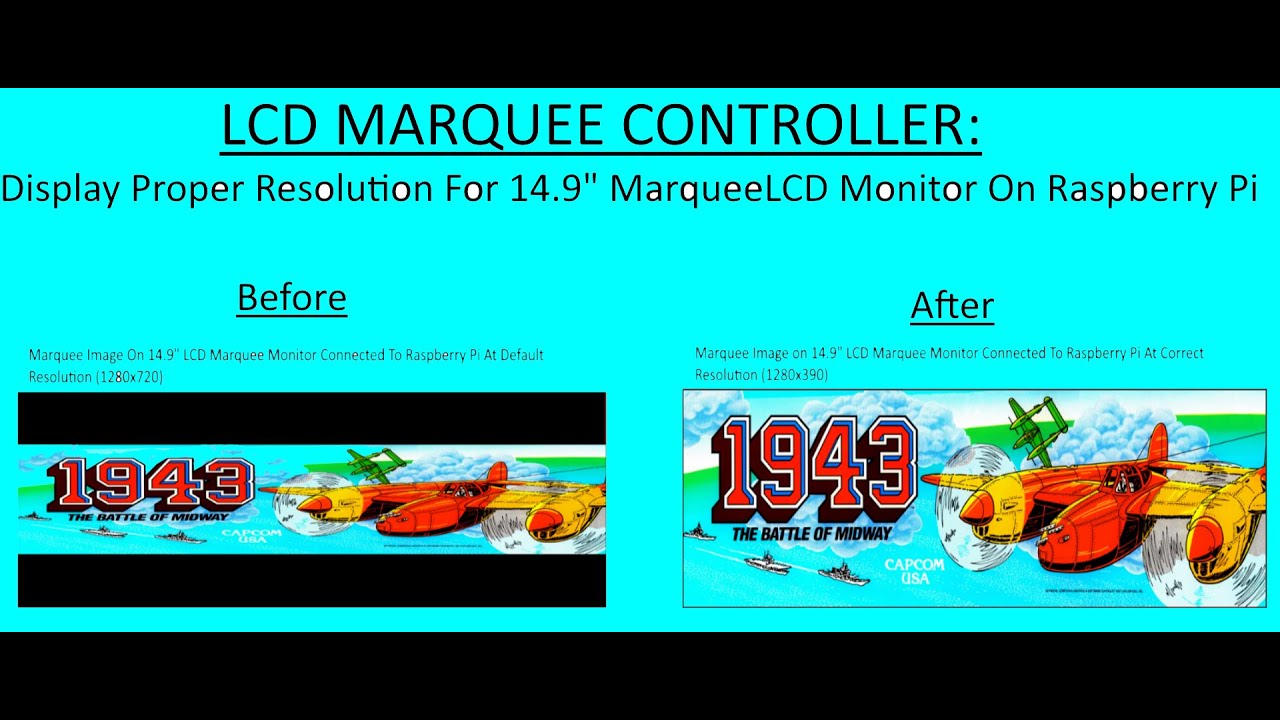 LCD Marquee Controller: Display Proper Resolution For 14.9