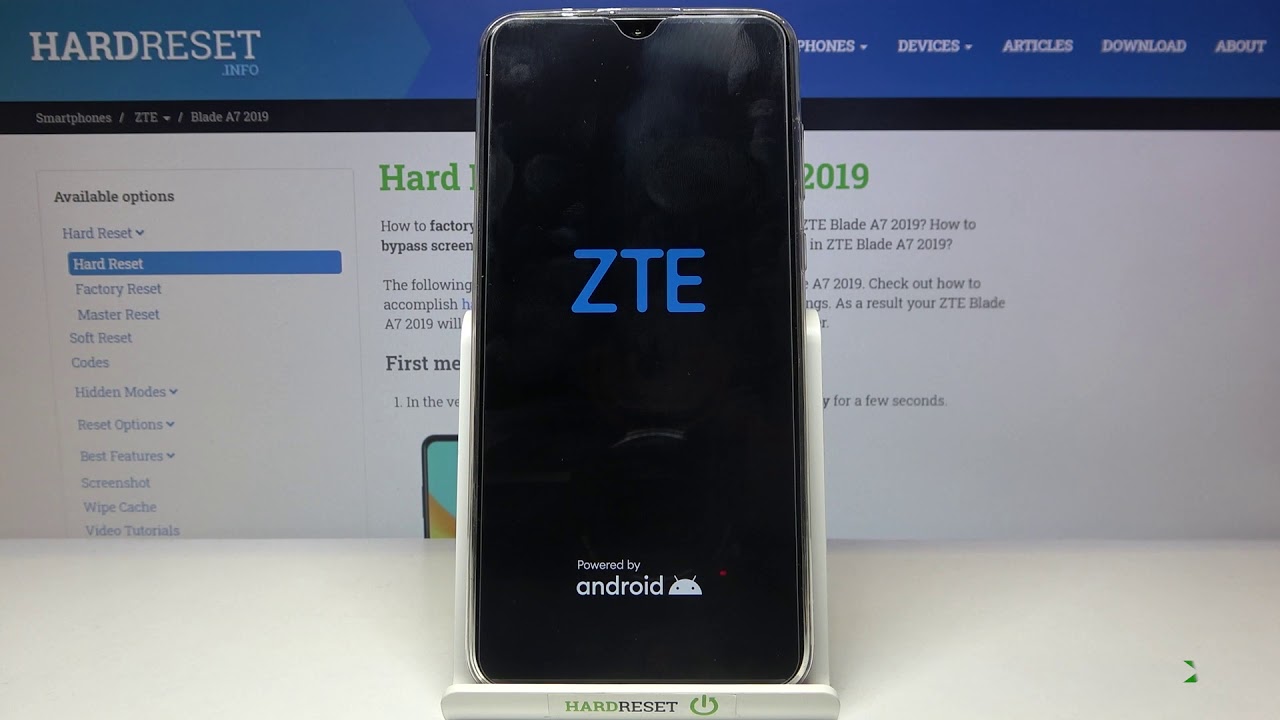 How to Factory Reset ZTE Blade A7 2019 &ndash; Restore Defaults / Wipe Data