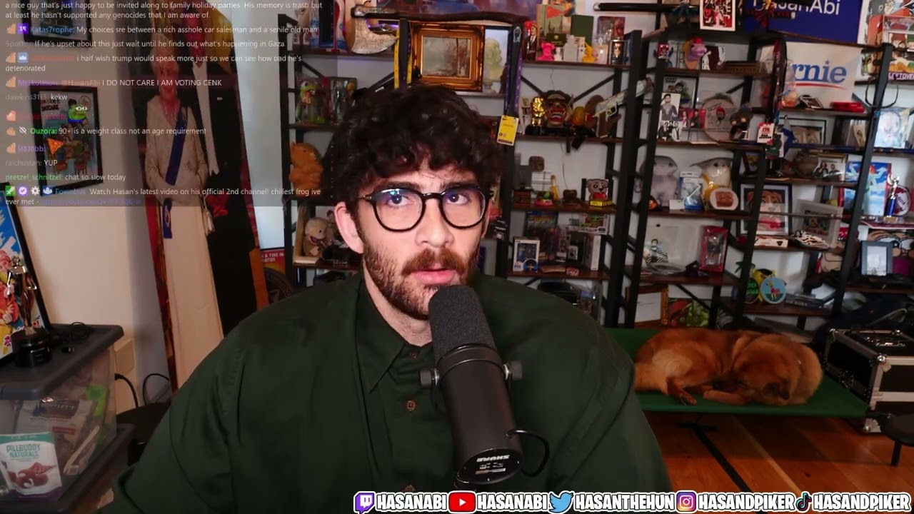 Hasan Covers Joe Biden Getting Packed by Media After His Speech Yesterday