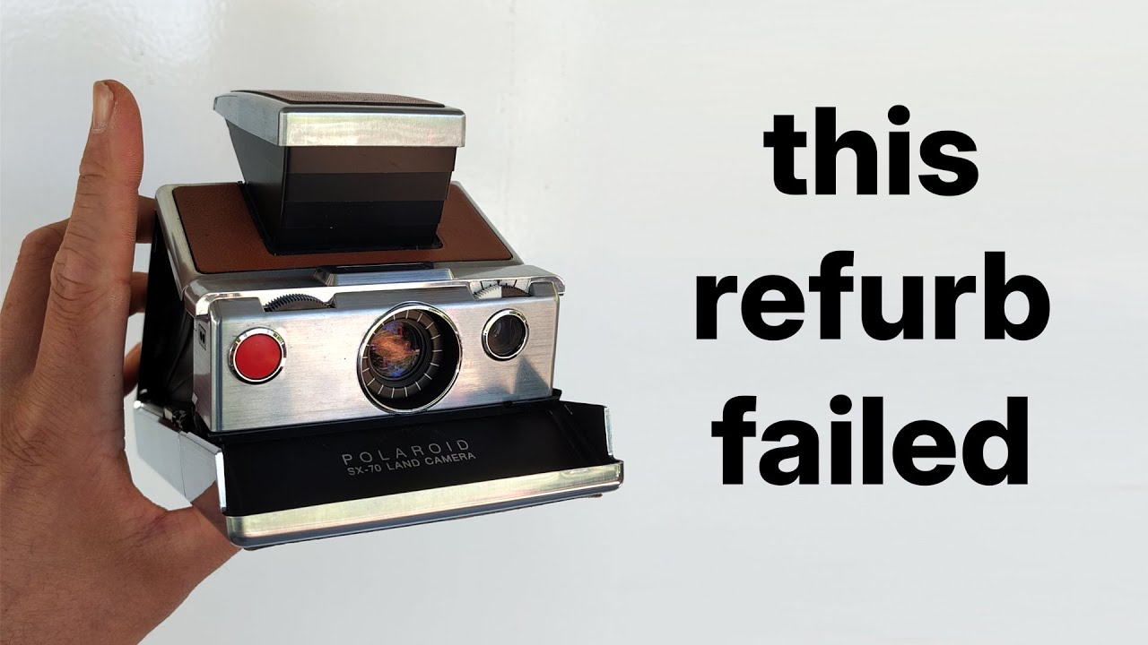 This freshly refurbished Polaroid SX-70 failed - a warranty repair video