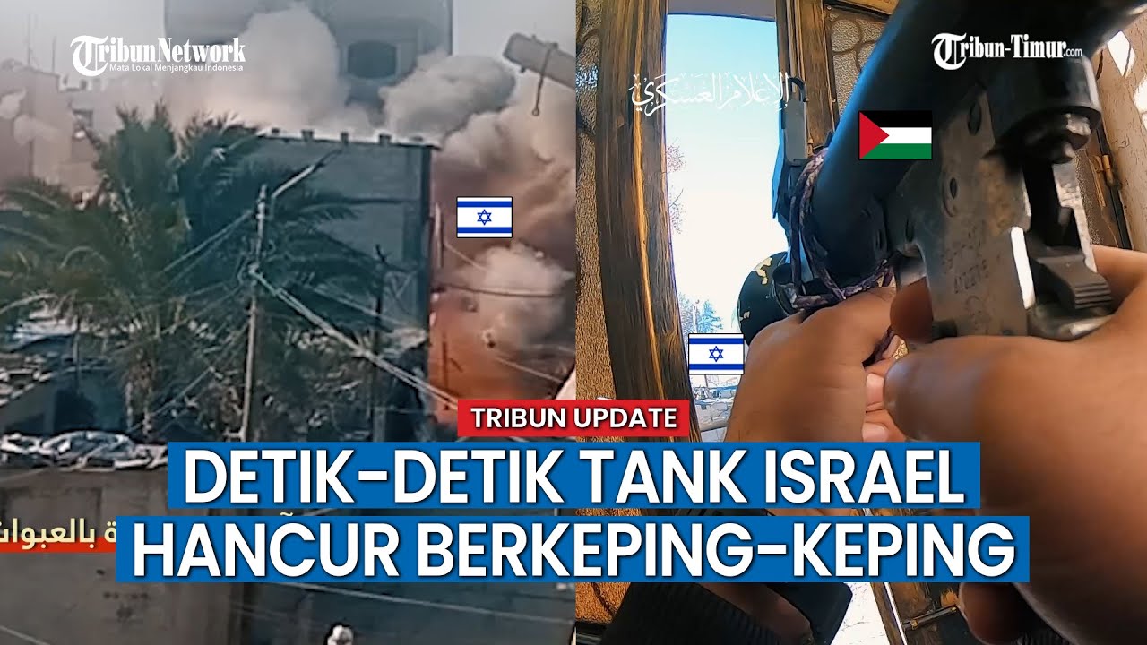 Tepat Sasaran! Peluru Brigade Al-Qassam Hancurkan Tank Israel