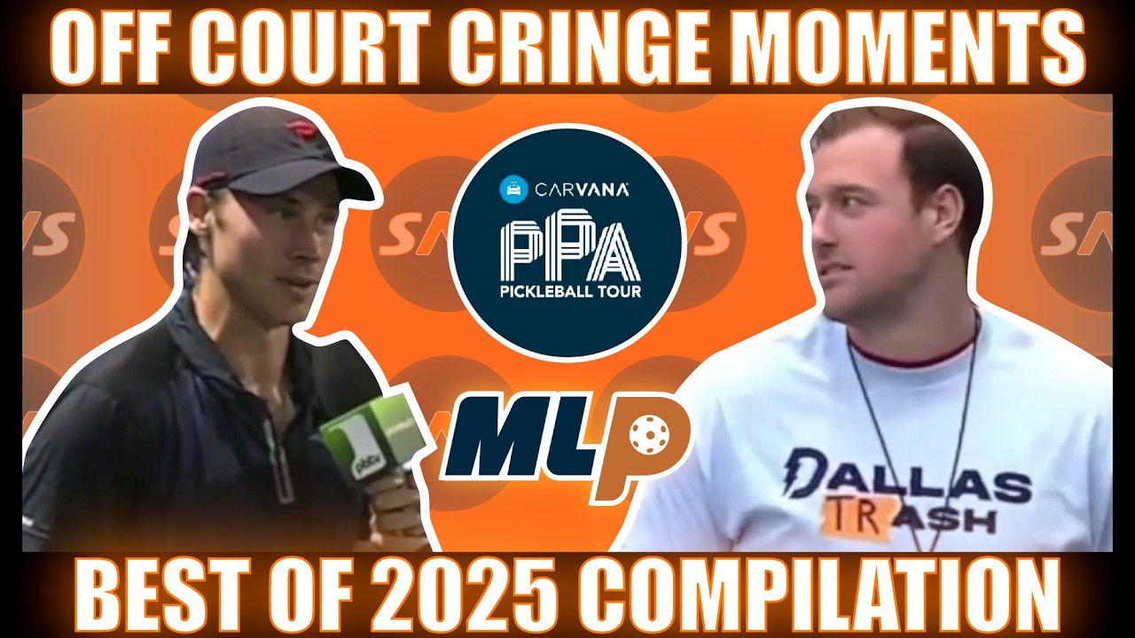 HILARIOUS Moments & Cringe Interactions - The Best OFF Court Moments From Pro Pickleball In 2025!