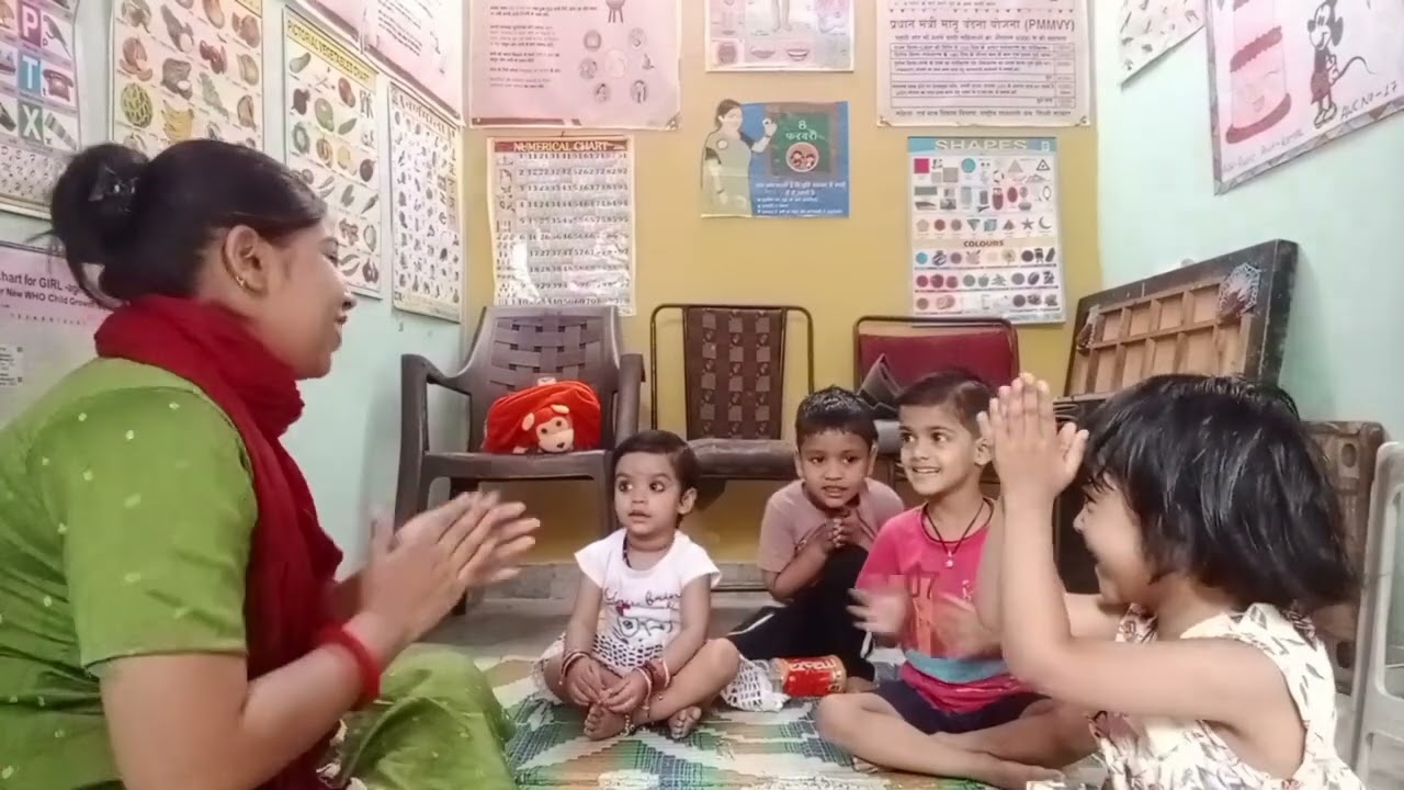 Anganwadi activity  sharing carering  #trending #icds @ICDSNews