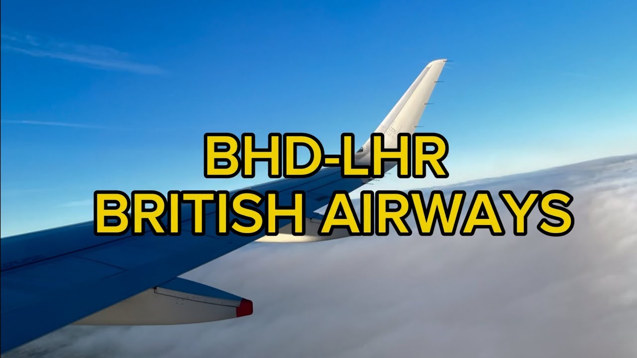 Belfast City Airport (BHD) to London Heathrow (LHR) British Airways A320- Euro Traveller