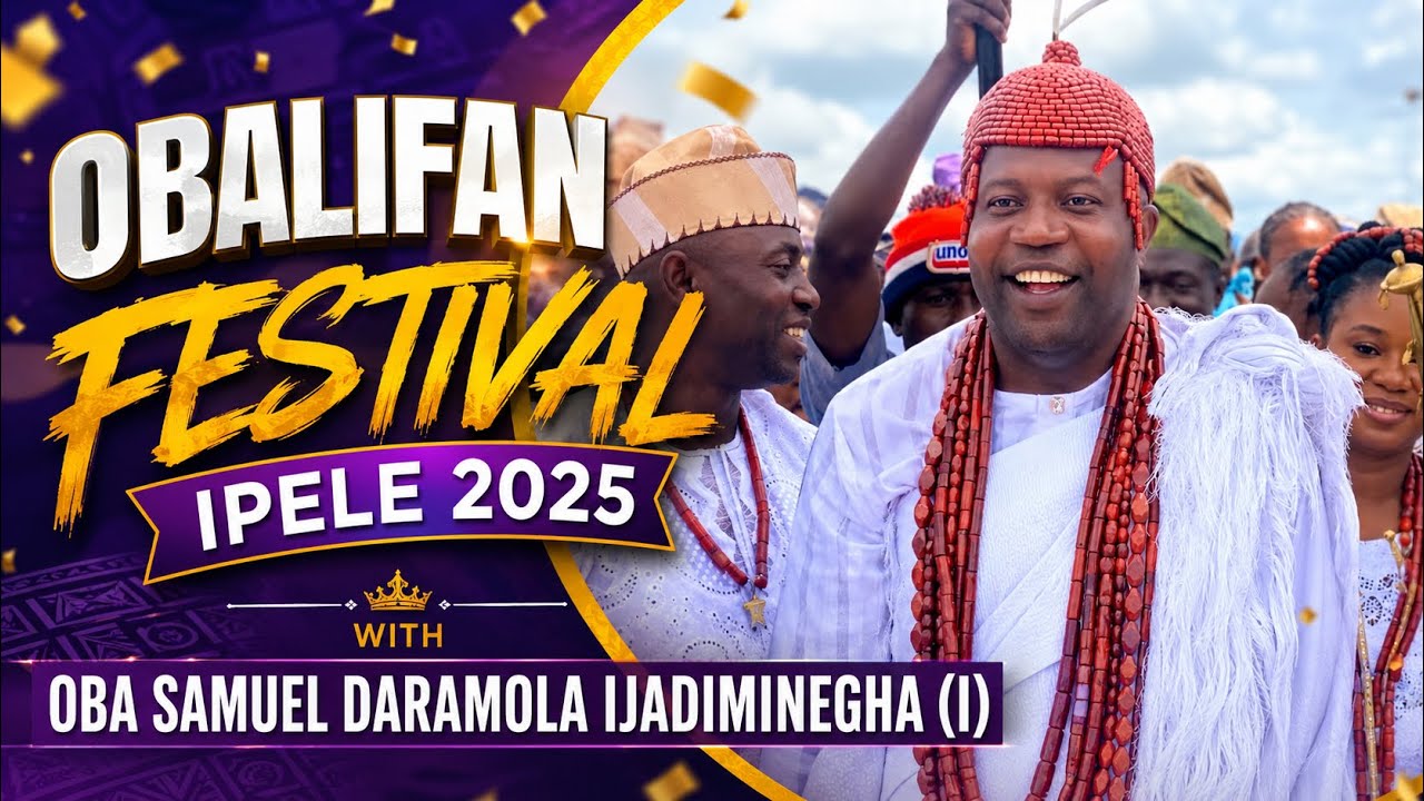 Obalufan (Igogo Festival Procession) By The Olupele, Oba Samuel Adesanmi Daramola.