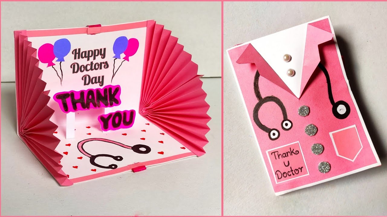 Doctor Card | How To Make Doctor Themed Card | Doctor Day Card | Thank You Card For Doctors & Nurces