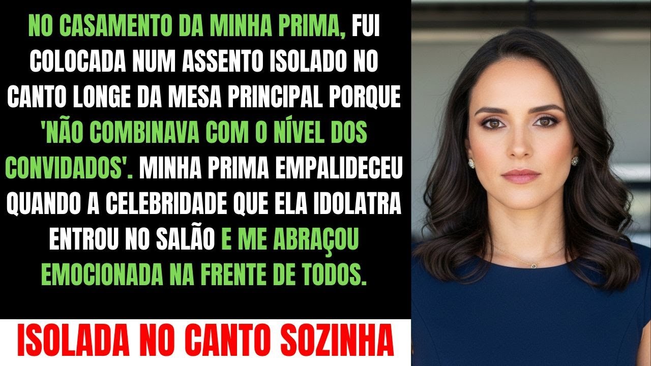 Minha Irmã Me Deu Um Assento Longe da Mesa Principal — E Empalideceu Quando a Pessoa Que Ela Idola..