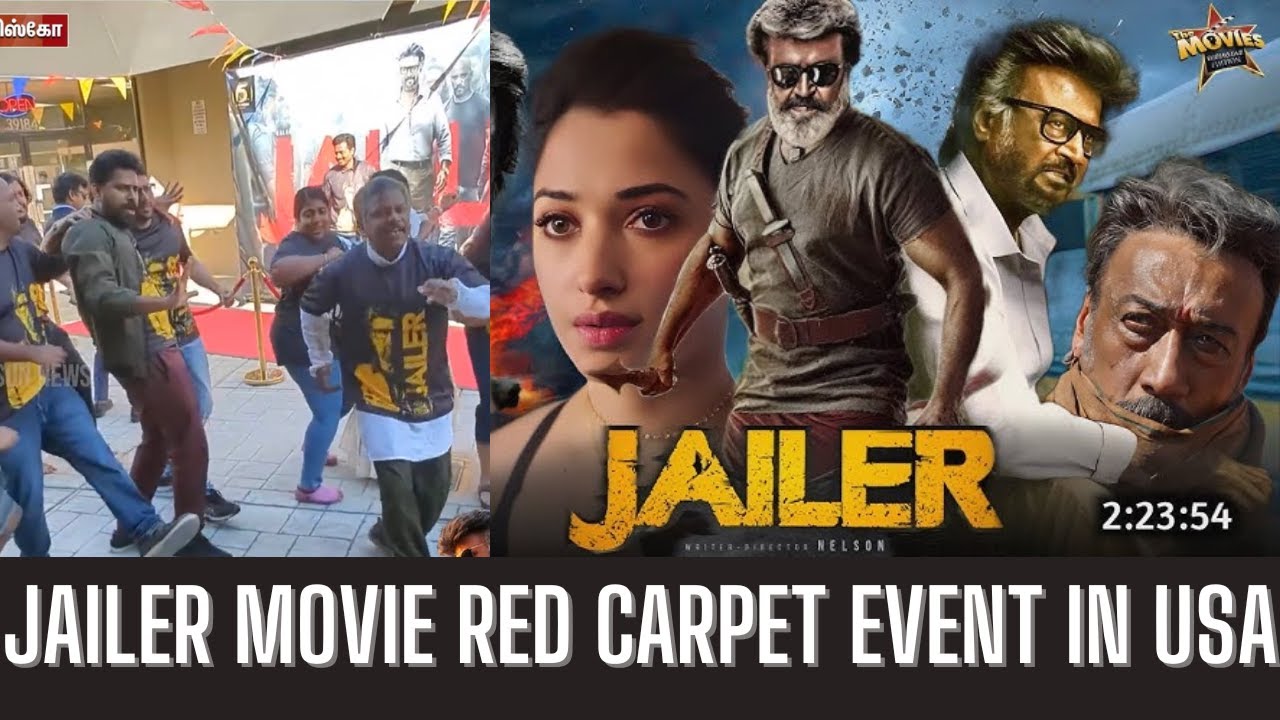 JAILER Movie Red Carpet Event in USA | Tamil vlog