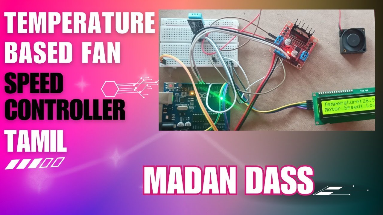 Temperature based fan speed controller using arduino UNO tamil #arduino #arduinoproject