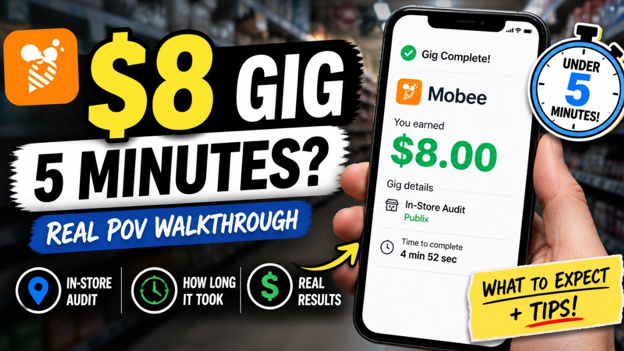 I Tried a $8 Mobee Gig &mdash; Real POV (How Long It Took)