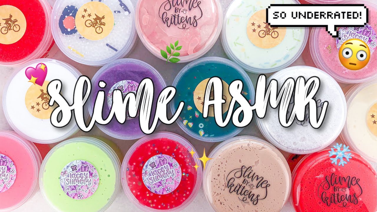 SATISFYING SLIME ASMR | Underrated Slime: Lacey Slimery, Slime by Kittens, & Pomelo Slimes
