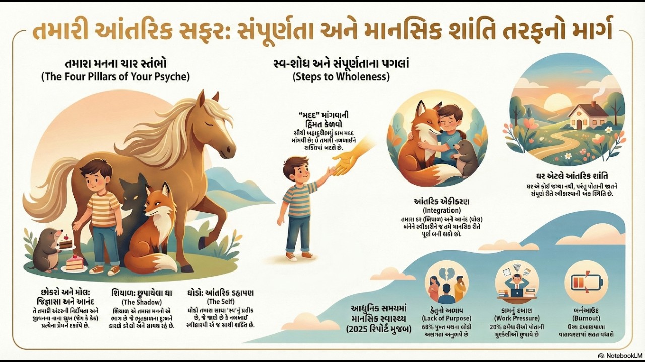 જંગ અને મૈત્રી: પૂર્ણતા તરફની આંતરિક યાત્રા ચાર્લી મેકેસીના પુસ્તક ( ધ બોય, ધ મોલ, ધ ફોક્સ ,ધ હોર્સ)