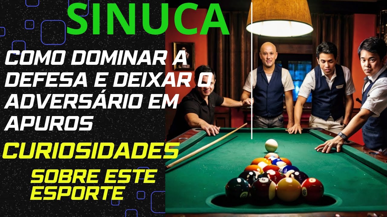 COMO DOMINAR A DEFESA E DEIXAR O ADVERSÁRIO EM APUROS NA SINUCA.