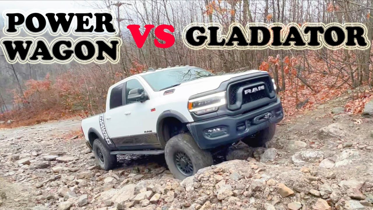 Power Wagon vs Gladiator 4x4 Off-Roading 2022 Comparison Pickup Truck Challenge