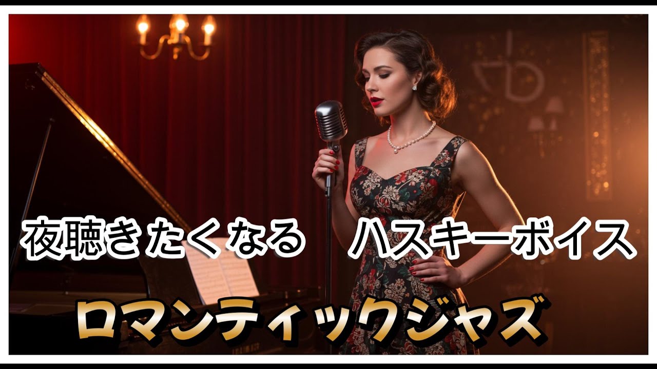 【女性ジャズボーカル】夜聴きたくなる｜ロマンティック ジャズ６曲｜ハスキーボイス