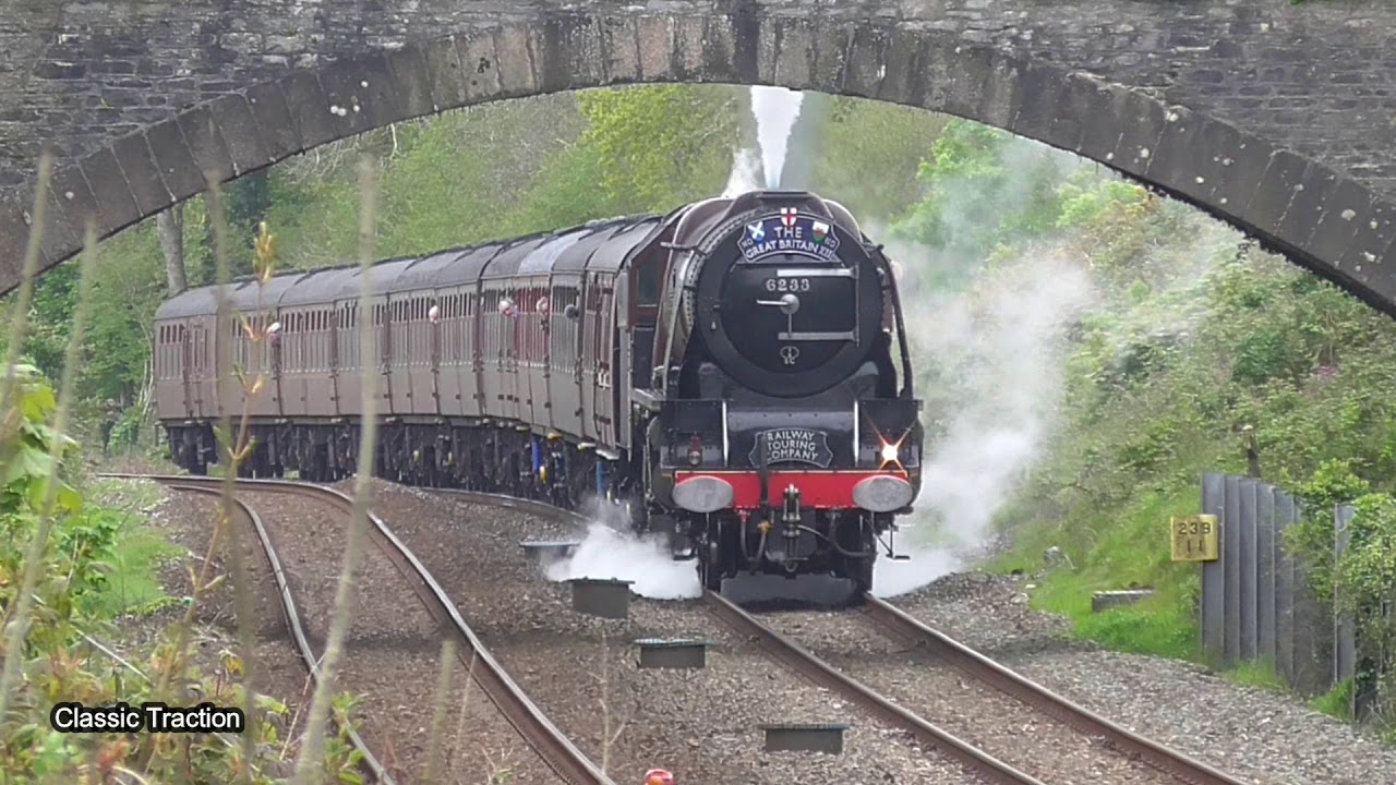 STEAM LOCOMOTIVE GETS STUCK ON HEMERDON INCLINE - 6233 DUCHESS OF SUTHERLAND