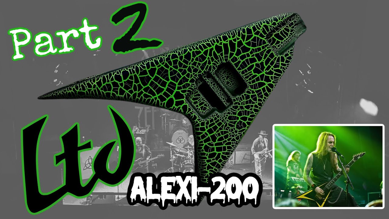 Проект ESP LTD Alexi, часть 2 / Краска с трещинами