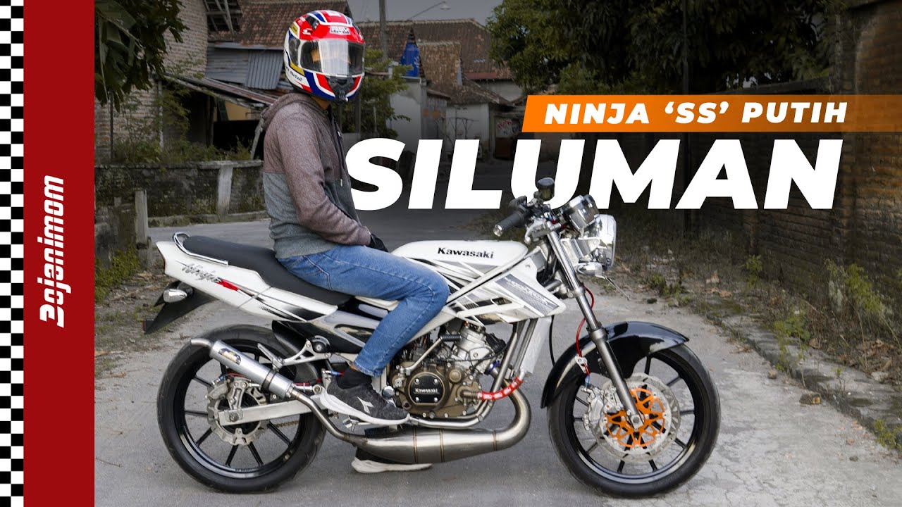 NINJA SS PUTIH SILUMAN MODIF SIMPEL MINIMALIS | APAKAH COCOK MENGGANTIKAN NINJA RR SI LORENG ?