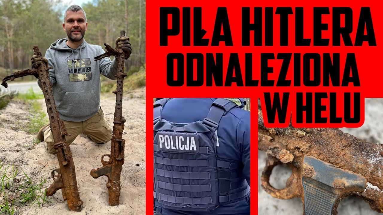 Piła Hitlera i Spandau odnalezione w trakcie poszukiwań na Półwyspie Helskim!