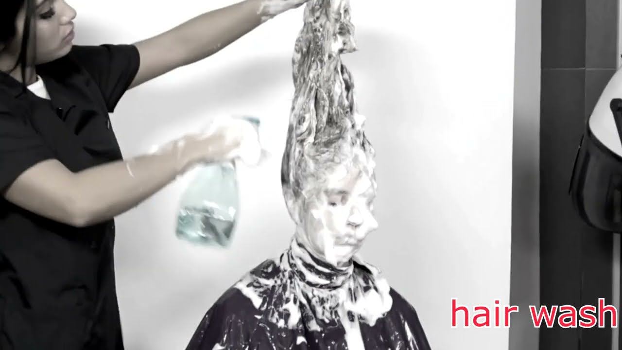 washing my niece hair 